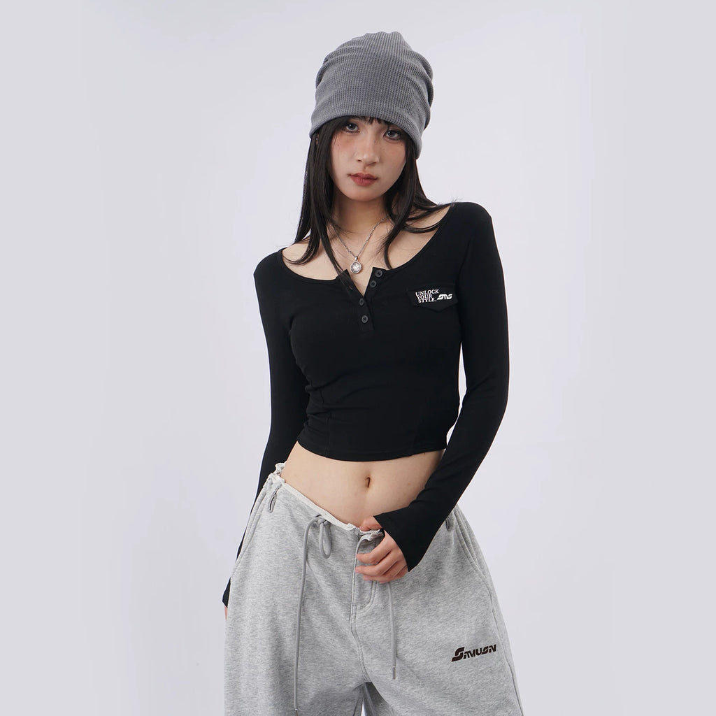 SAMUSAN Slim and Thin Versatile Short Long Sleeves