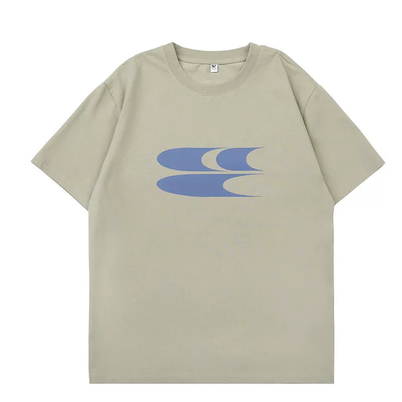 Crying Center Relaxed Crew Neck Logo Tee