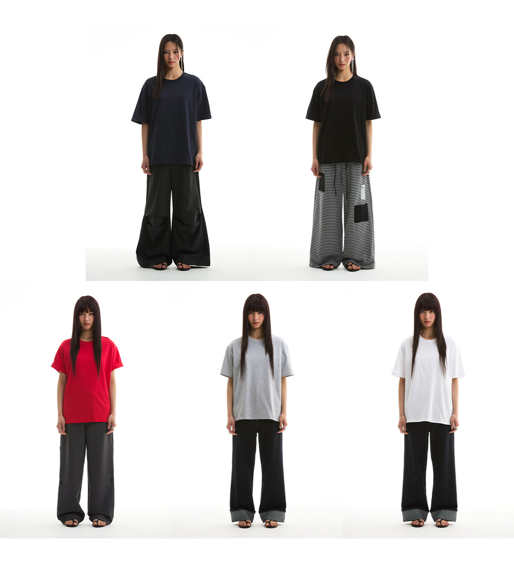 FUNKYFUN 2025SS five-color pure cotton 230g loose Tee
