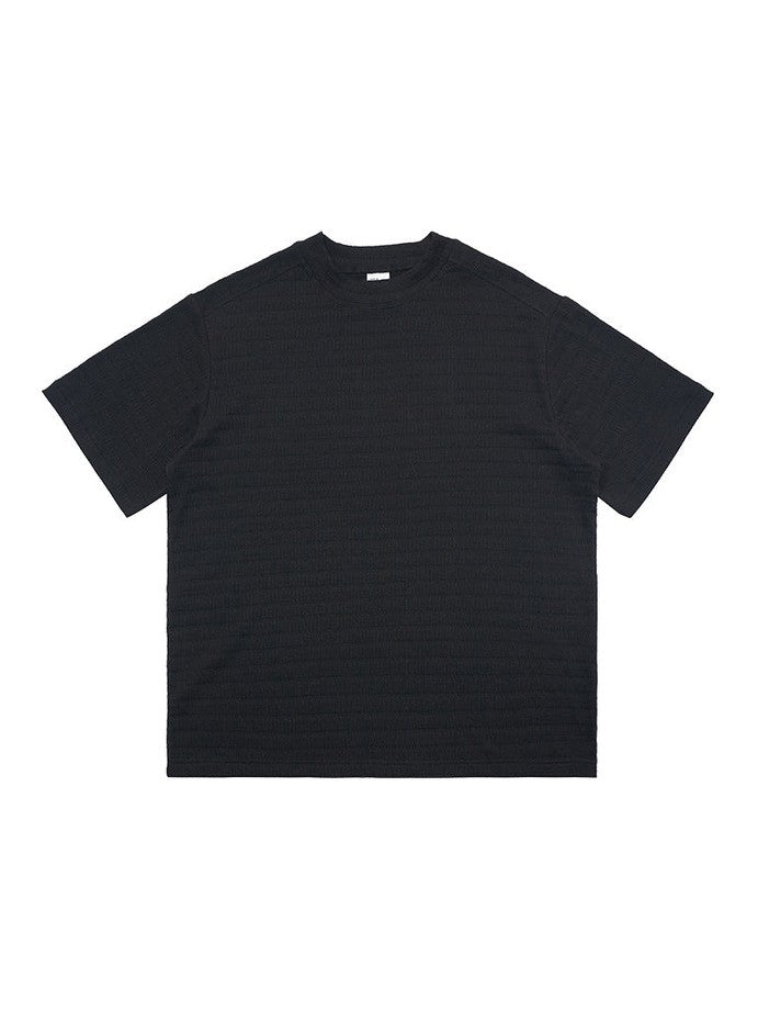 UNF Front Shoulder Slim-fit Crew Neck Knitted Tee
