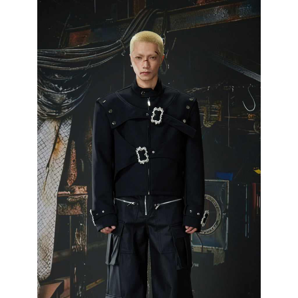 NUndeFineD Premium Sense Diablo Niche Short Leather Jacket