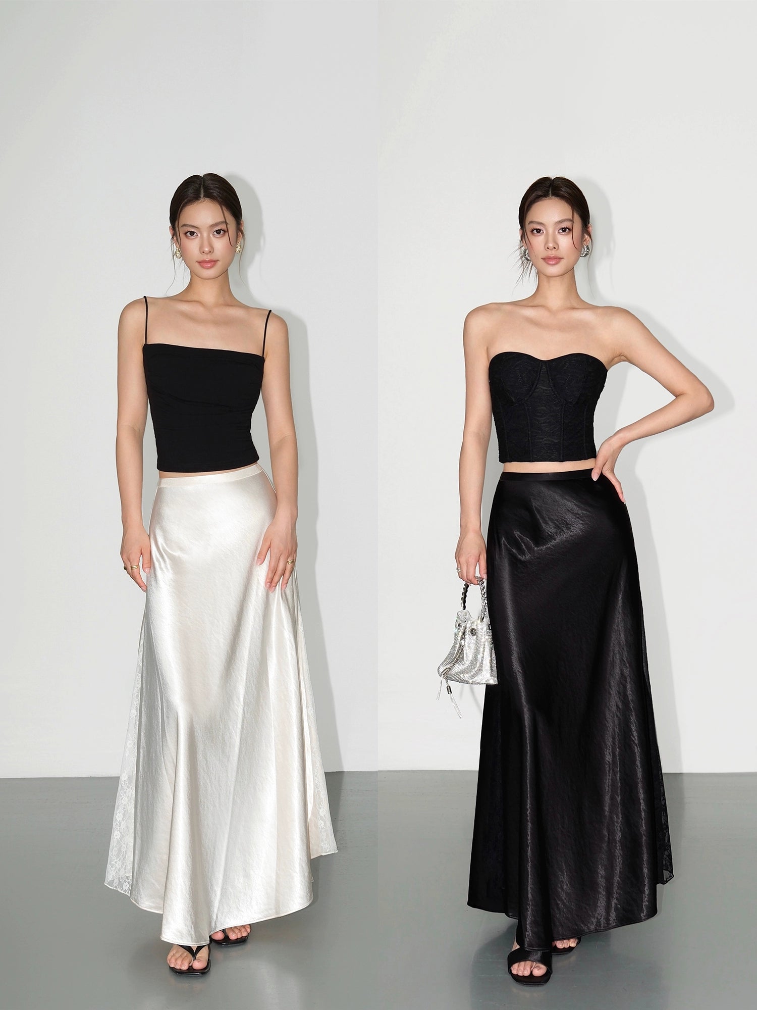 NEVA HU Premium Satin Skirt