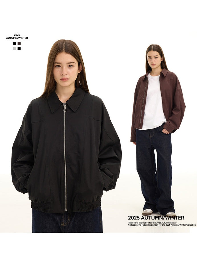 UNF Stand-up Collar Versatile Loose Casual Jacket