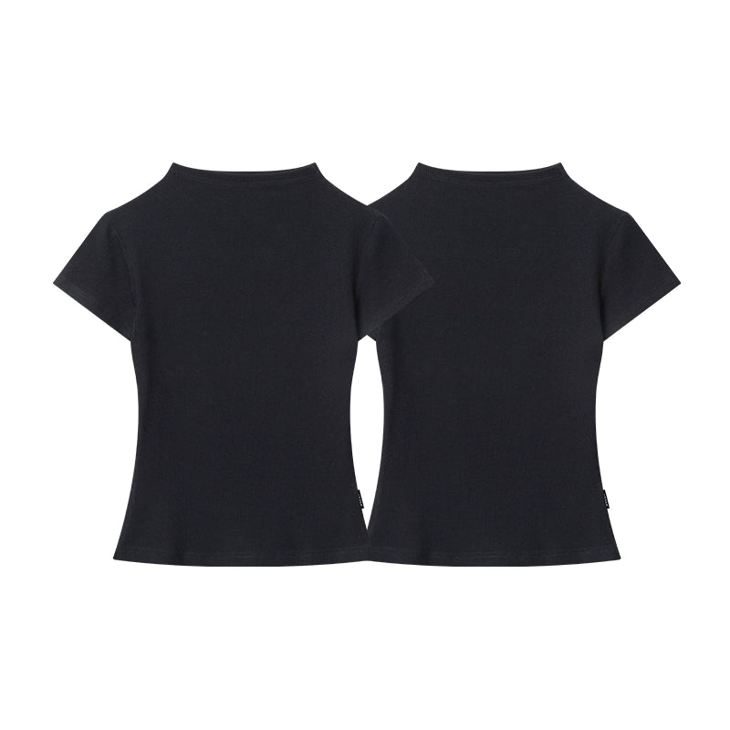 AIRHOOD Front Shoulder Slim Tee