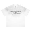 SUPER WAY Spray Color Gradual Change Letter Printing Simple Tee