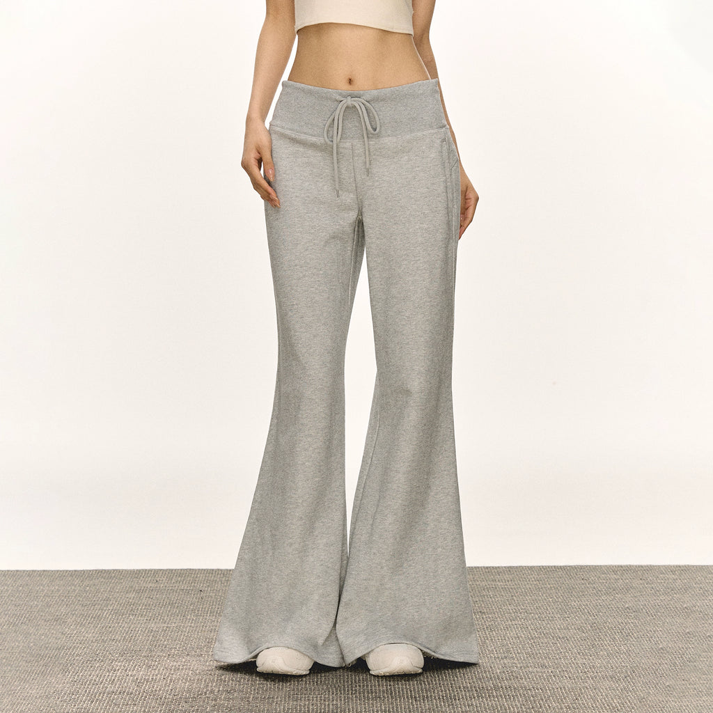 Ariseism Vintage Wide Waist Wide Leg Flared Casual Pants