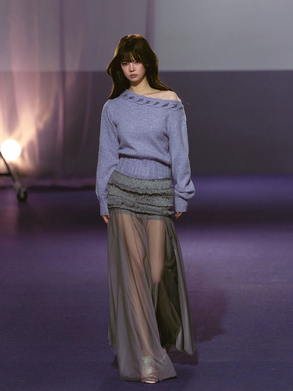 AGAM Lazy Waist and Thin Knitted Sweater