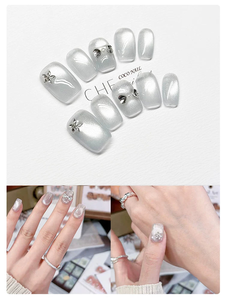 CoCo Short Gentle Temperament Advanced Sense Handmade Manicure Wear Nail