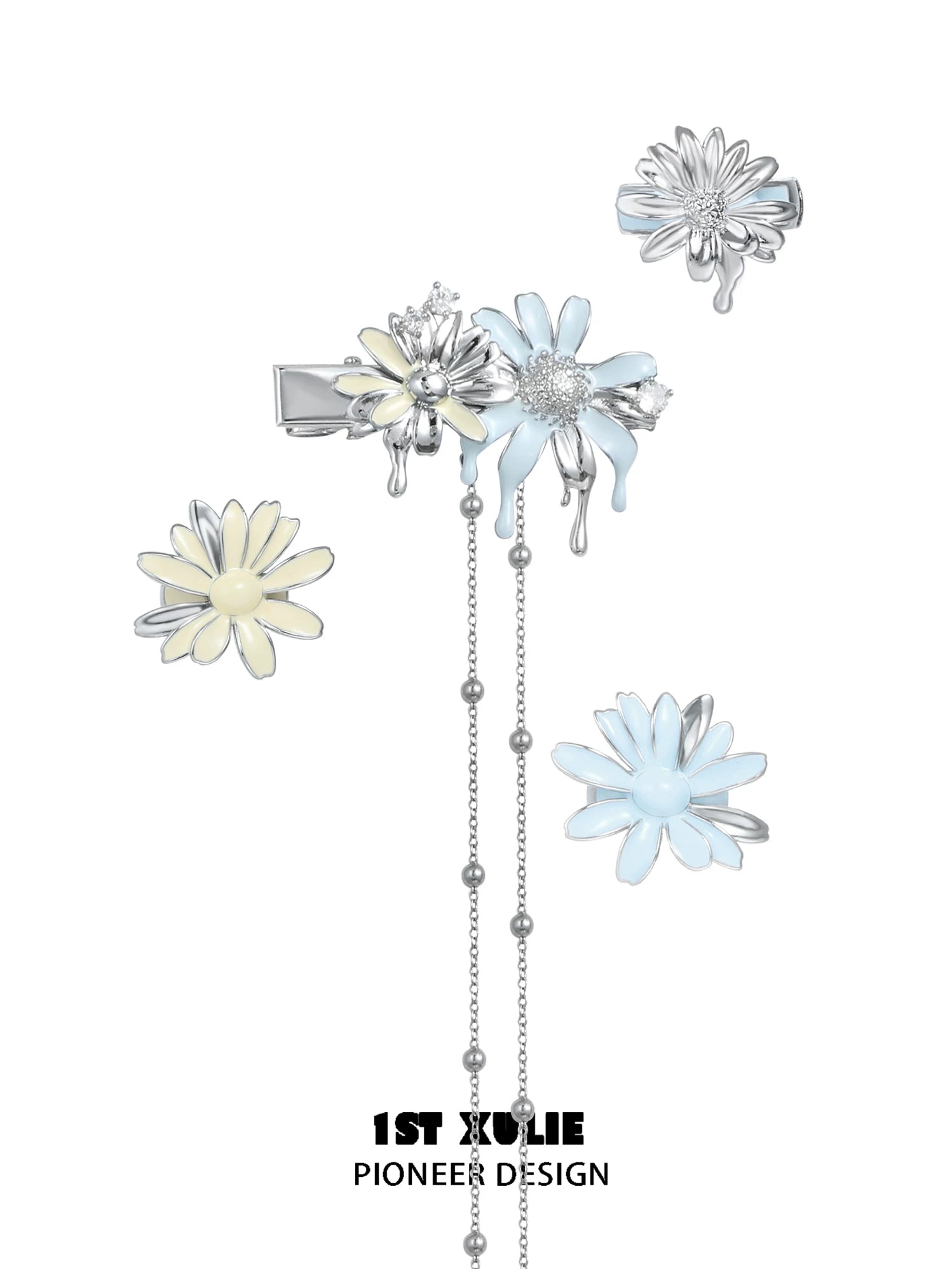1ST XULIE Daisy Flower Hair Clip