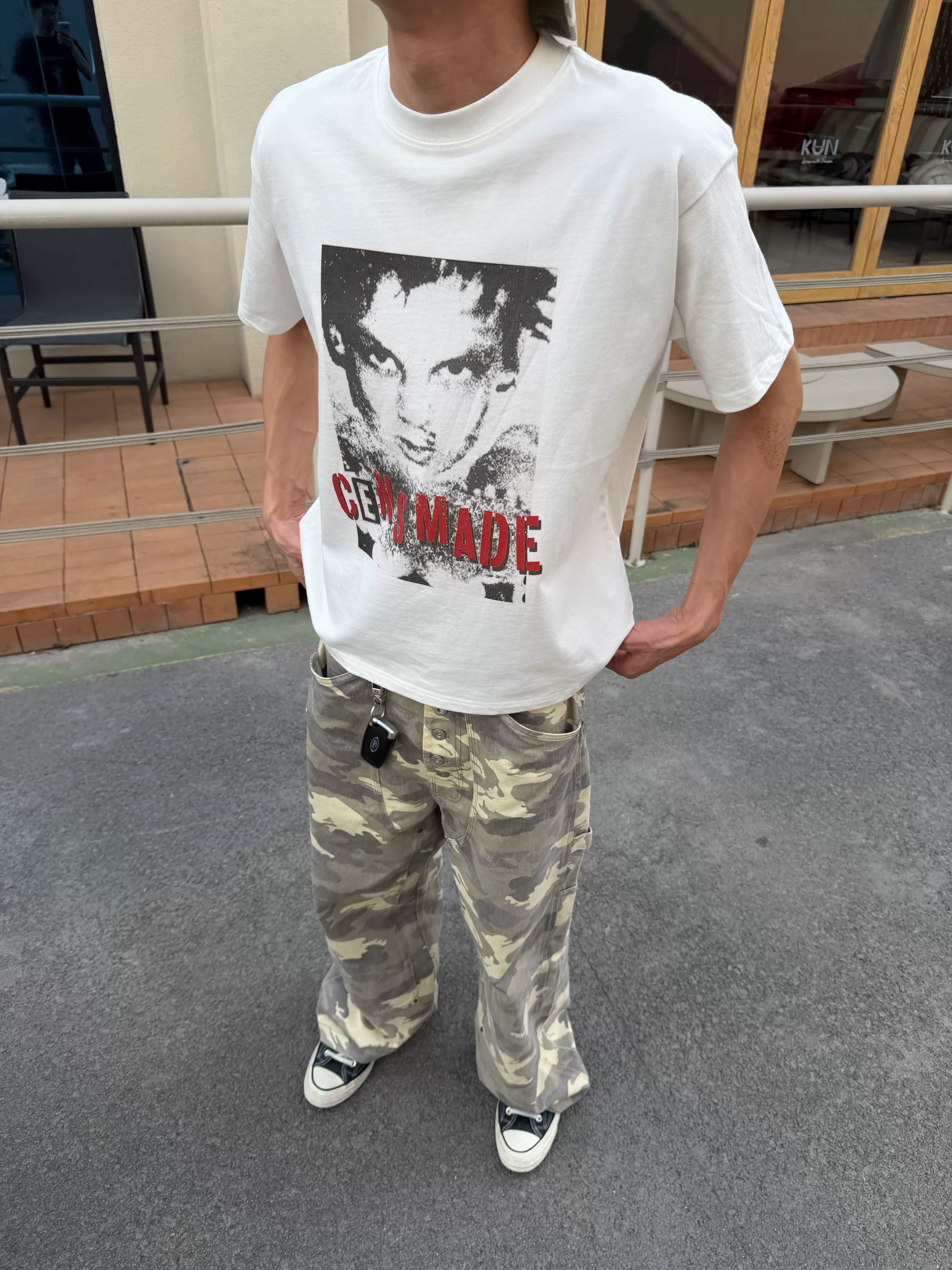 CENSMADE Retro Old Punk Print Tee