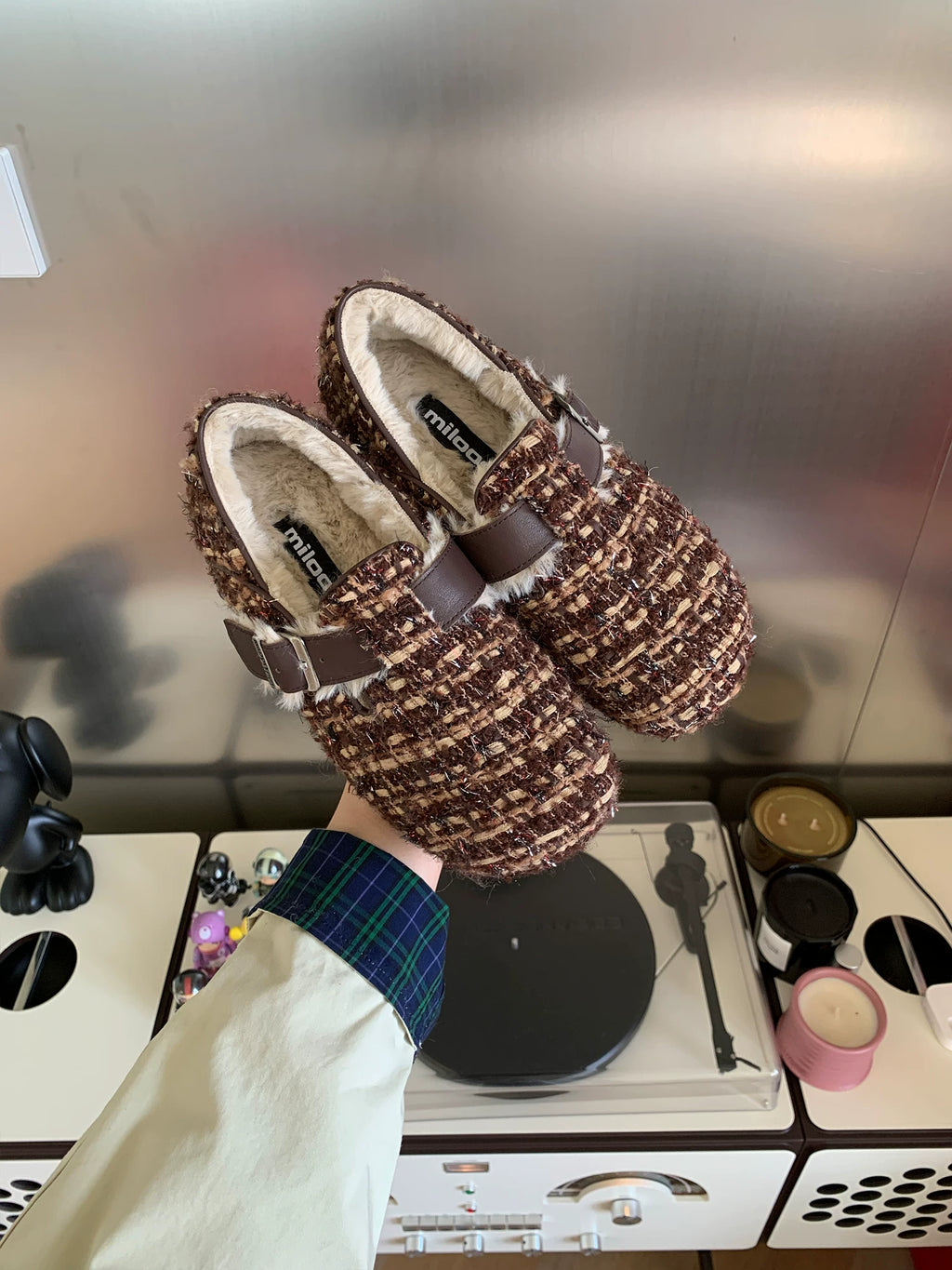 MILOOEY Leather Lined Round-Toe Flat