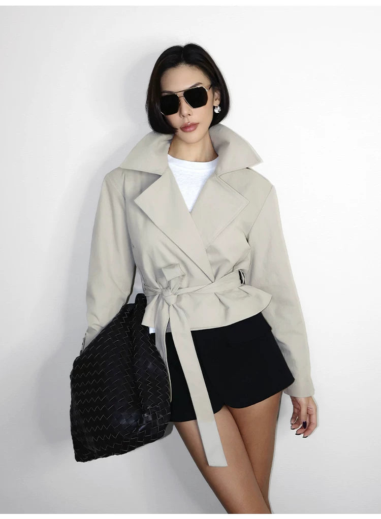 VanessaLab Strap-down Trench Coat