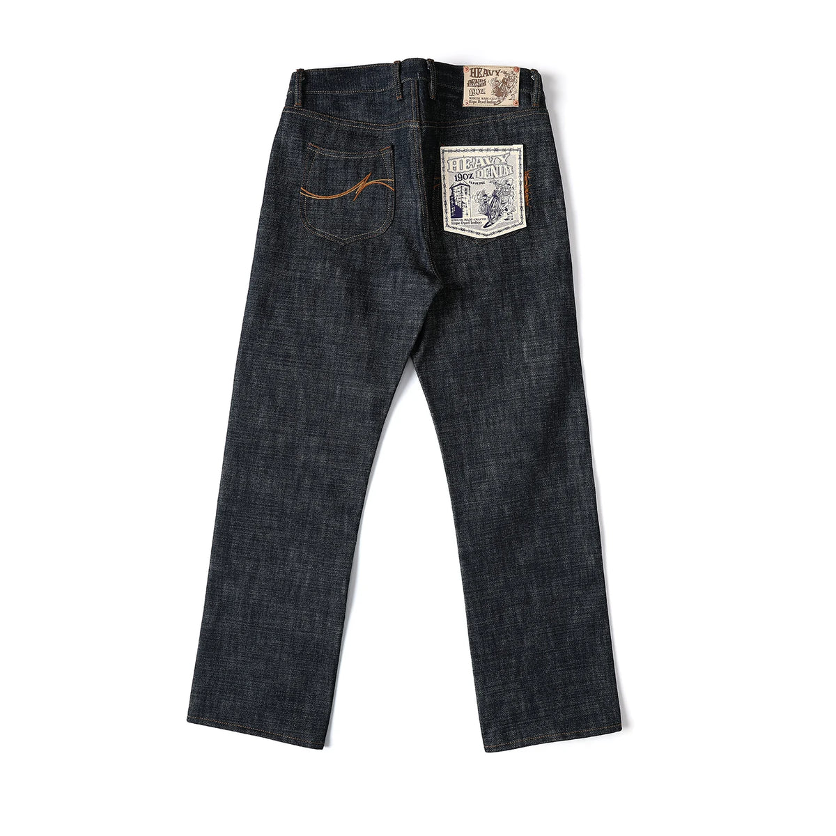 Mbbcar Fink Mouse 19oz Selvedge Straight-Leg Jeans