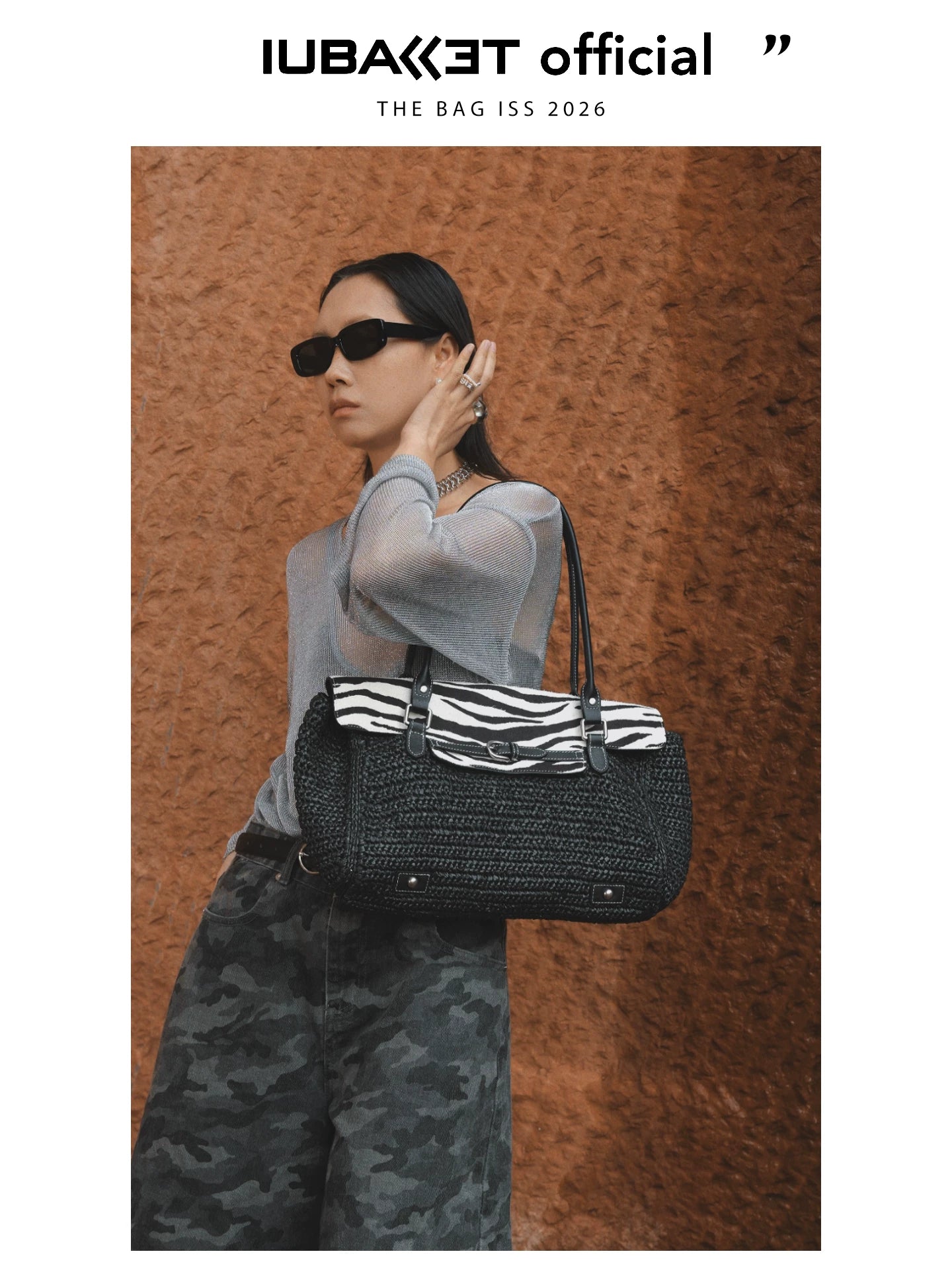IUBALLET Holiday Wind Woven Large Capacity Tote Bag