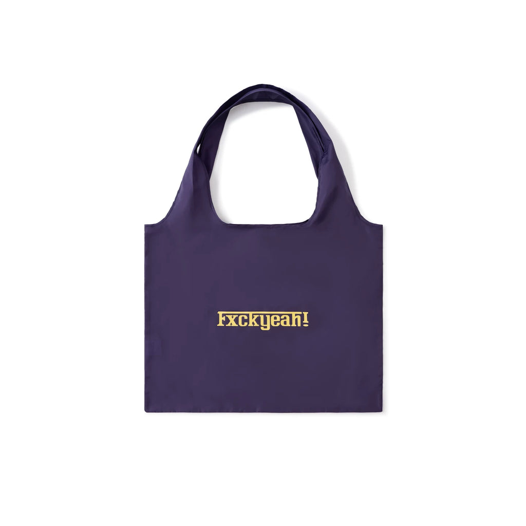 SUPERTOFU Purple Nylon Zip-Top Tote
