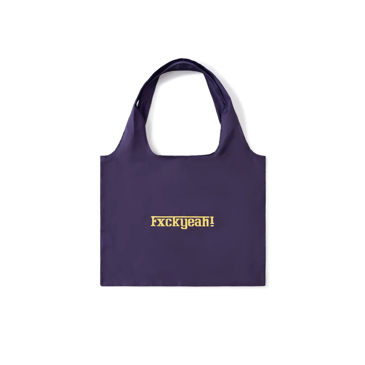 SUPERTOFU Purple Nylon Zip-Top Tote