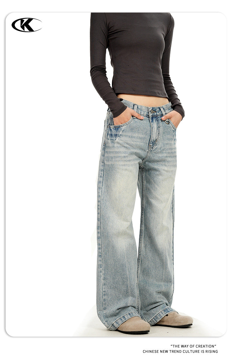 11KN 11 oz American Washed Straight Leg Jeans