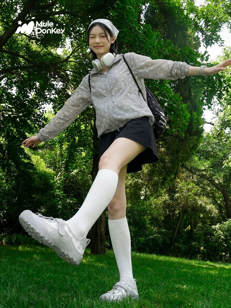 Mule Donkey Mesh Hook-and-Loop Trail Sneaker