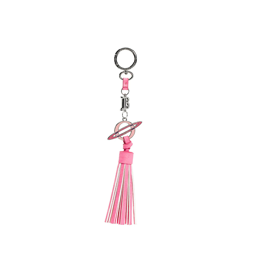 JELLY TOYBOY Pink Faux Leather Tassel Charm Bag Accessory