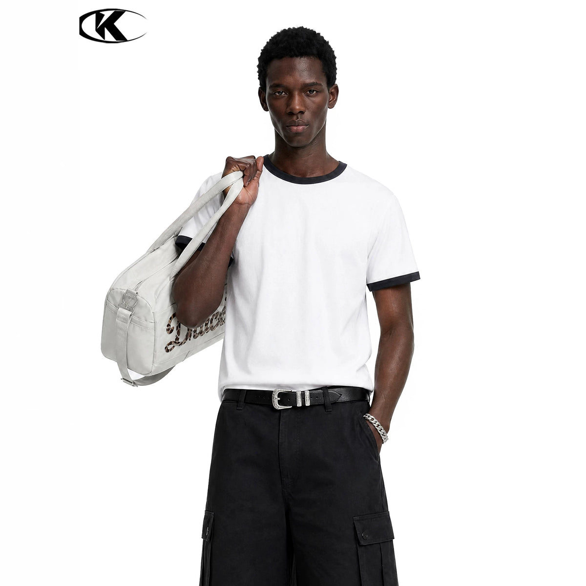 11KN Contrast Trim Relaxed Fit Breathable Tee