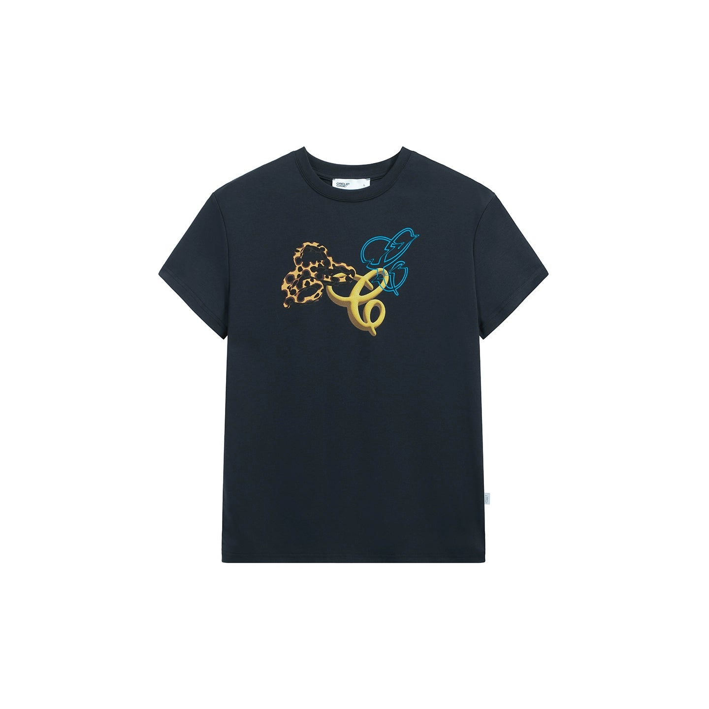 CRICLE CAGE Slim Print Short Slim Tee