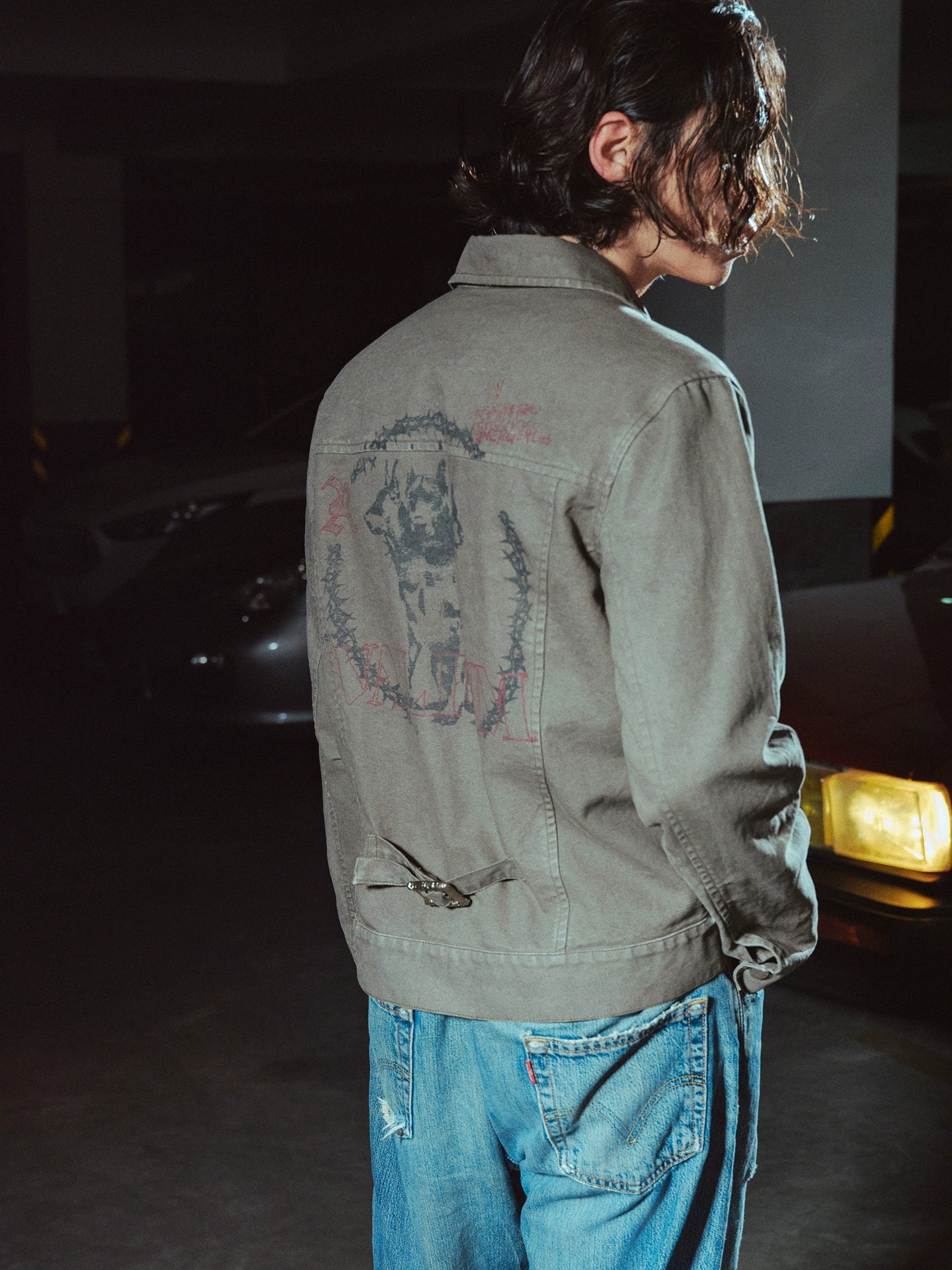 RICHILL Coin Print Canvas Jacket