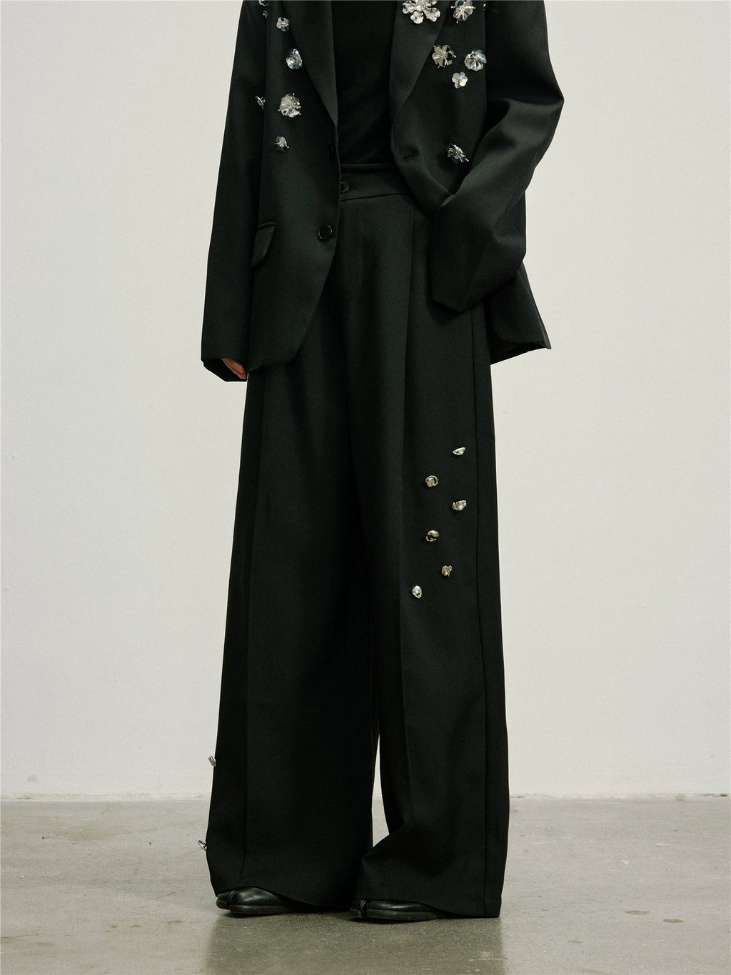 SUNYVONNE Metal Button-down Casual Suit