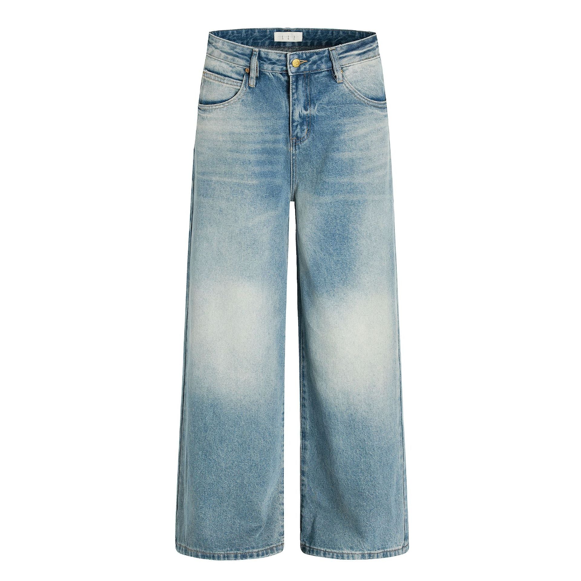 11KN Retro Simple Casual Wide Leg Pants