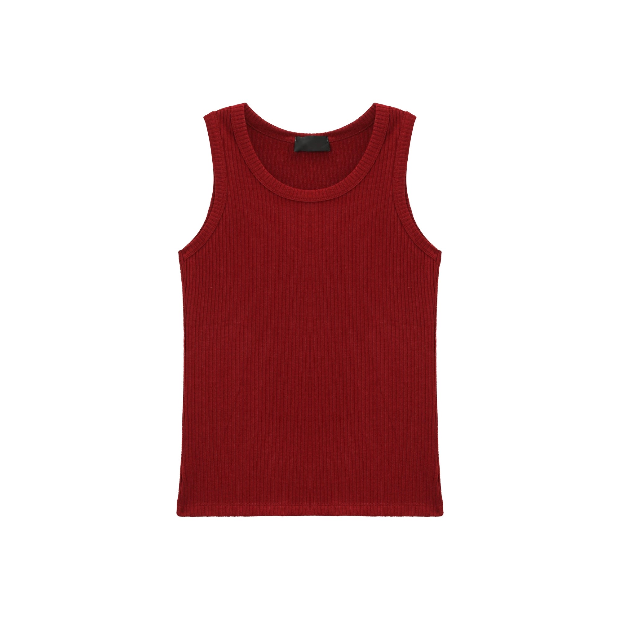 TURNTIDE Crew Neck Pit Strip Knitted Sleeveless Sports Vest