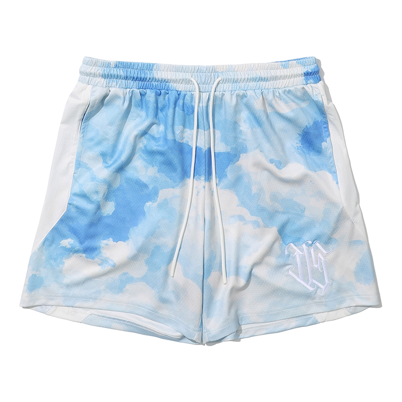 LUSHISI Sky & Sand 260g Quick-Dry Loose Basketball Shorts