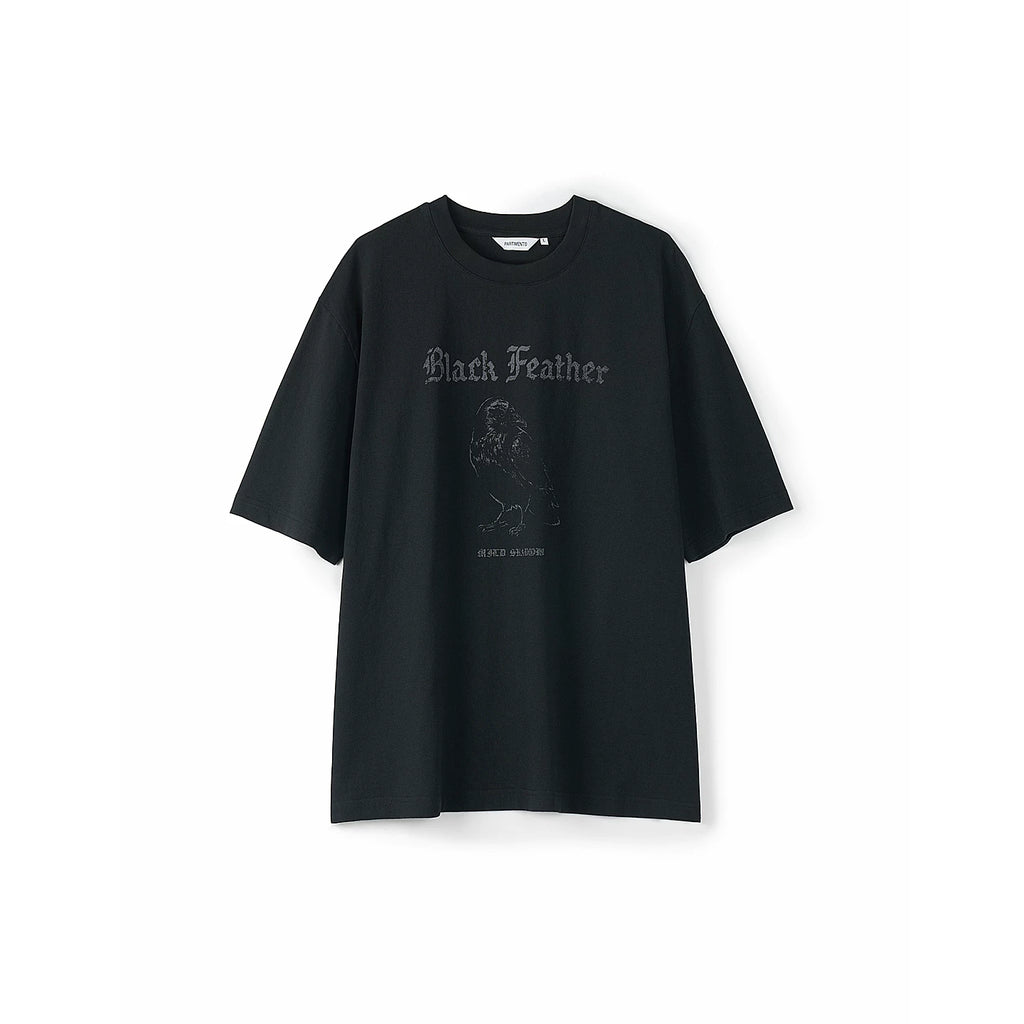 PARTIMENTO Crow Art Print 230g Oversized Tee