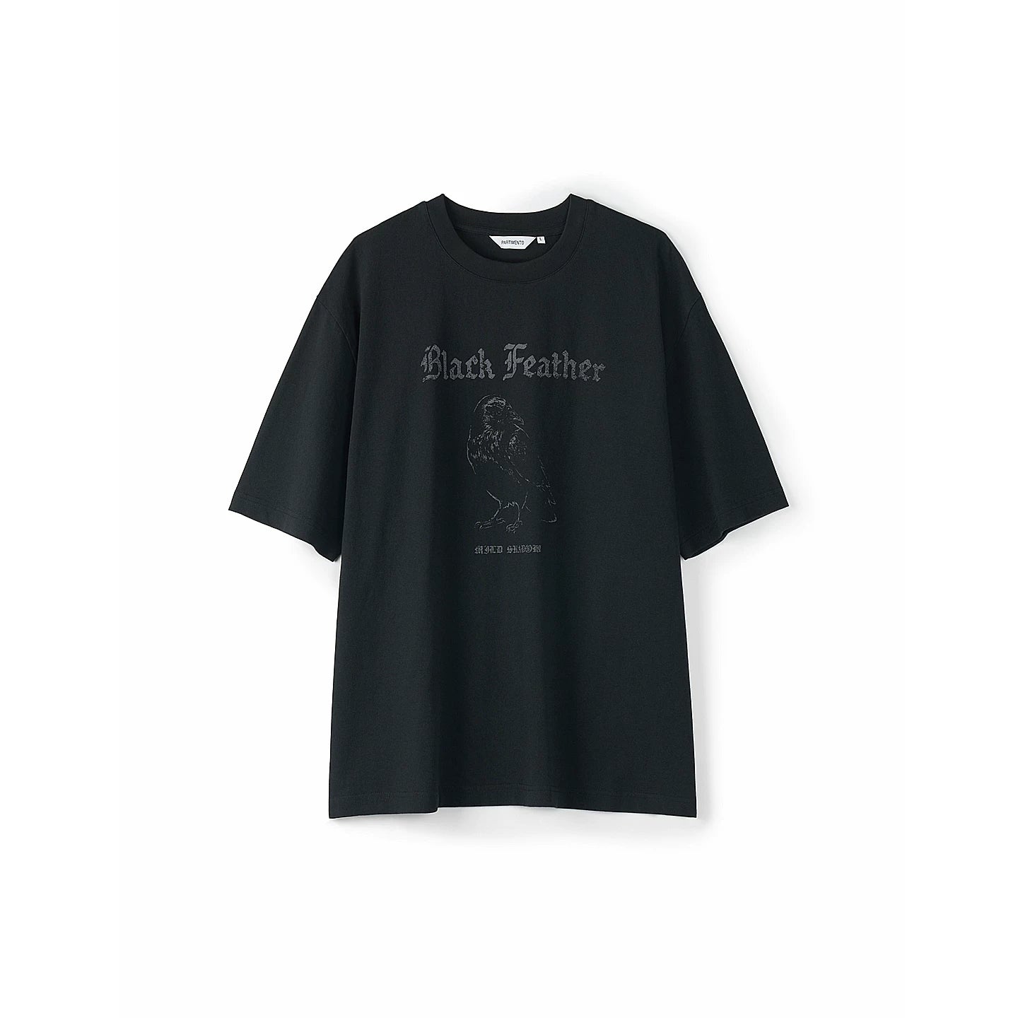 PARTIMENTO Crow Art Print 230g Oversized Tee
