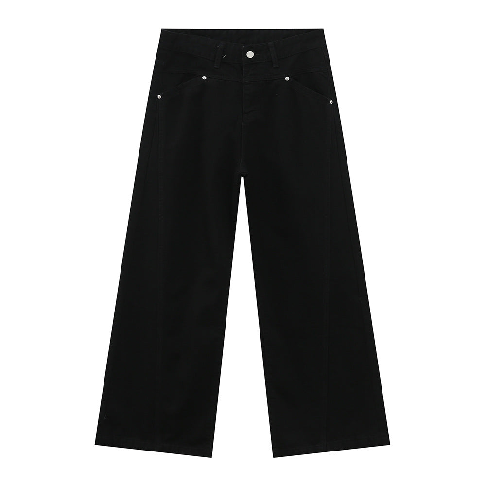 MTLCLOTHES Korean High Street Straight Jeans
