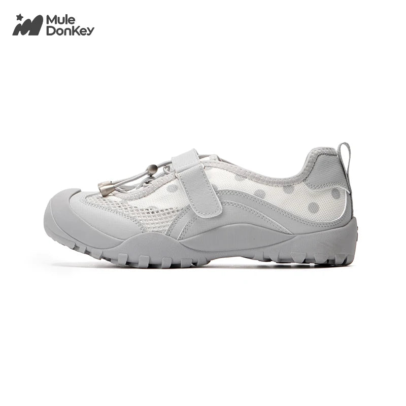 Mule Donkey Mesh Hook-and-Loop Trail Sneaker
