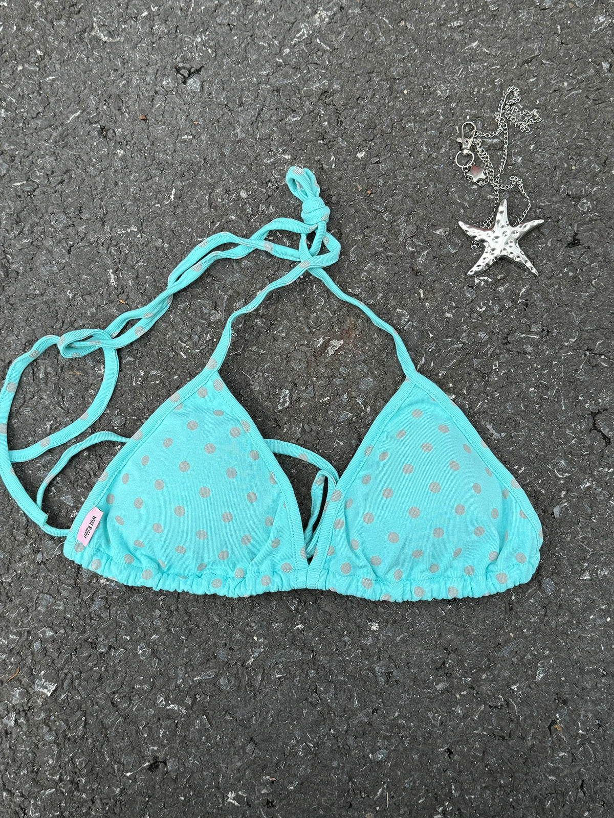 Kasugano TOO Polka-Dot Tie-Strap Camisole