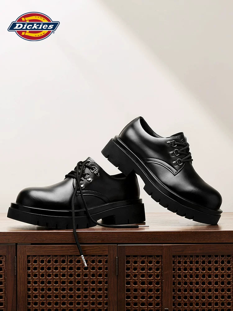 Dickies Leather Lace-Up Round-Toe Derby