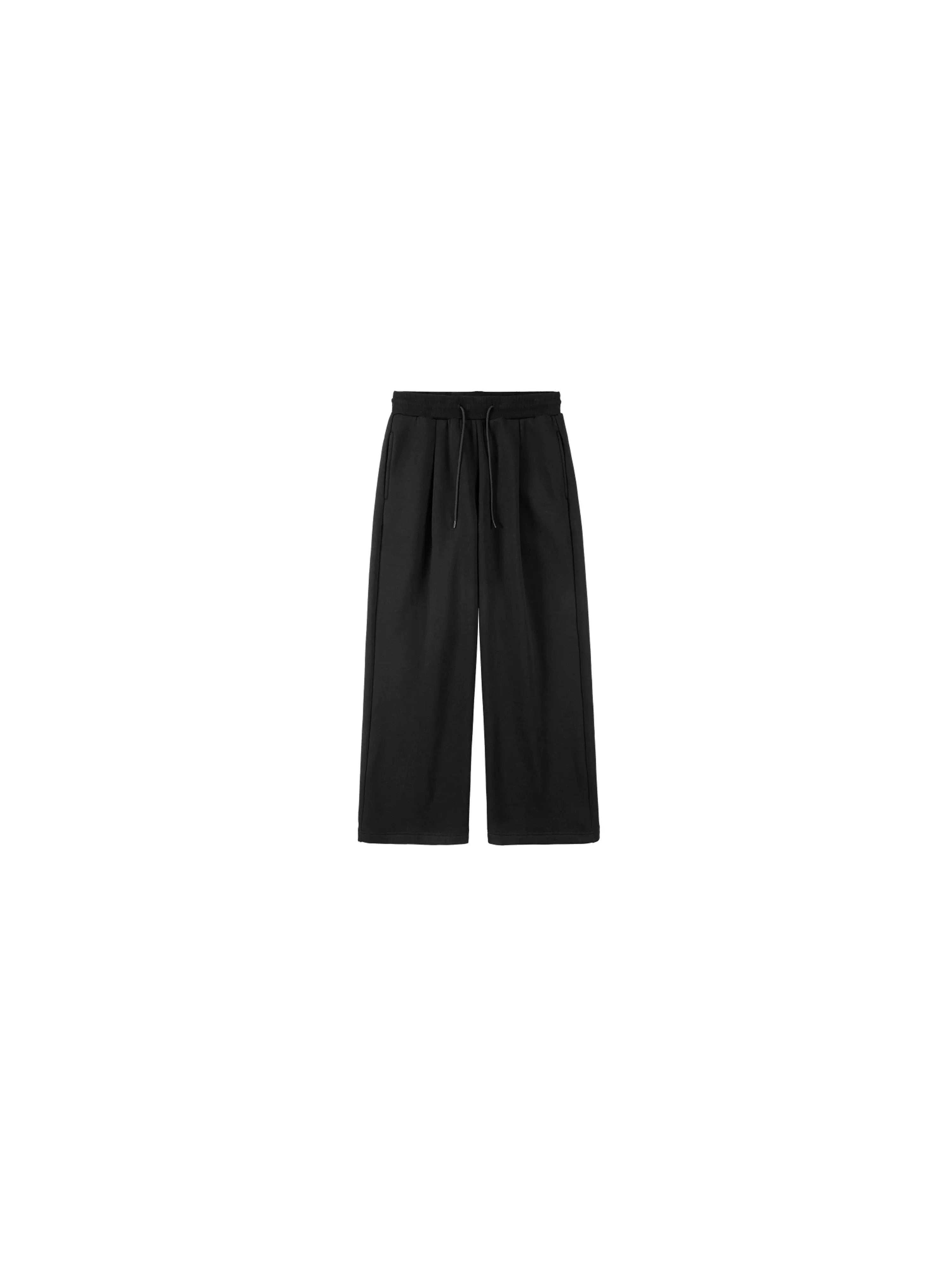 PLUS NO LOGO Loose Three-dimensional Pleated Straight Lazy Sweatpants