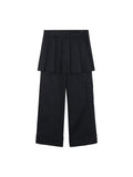 Two days off lab High-Waist Breathable Wide-Leg Skirt Overlay Pants