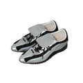 Mooreyu Pointed Leather Platform Lace-up Casual Shoes