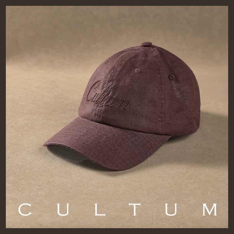 CULTUM French Linen Breathable Baseball Cap