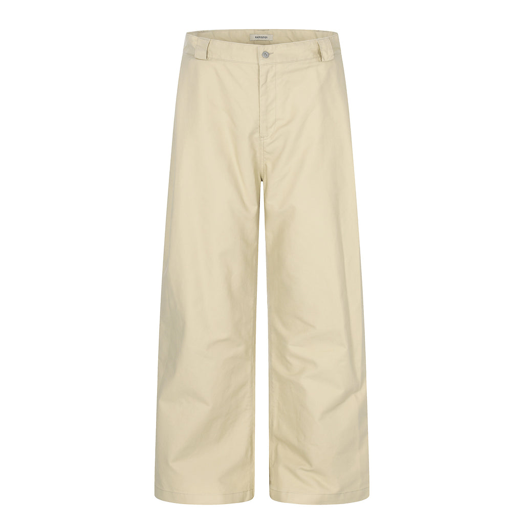 11KN 11 Oz Cotton Pleated Straight Leg Cargo Pants