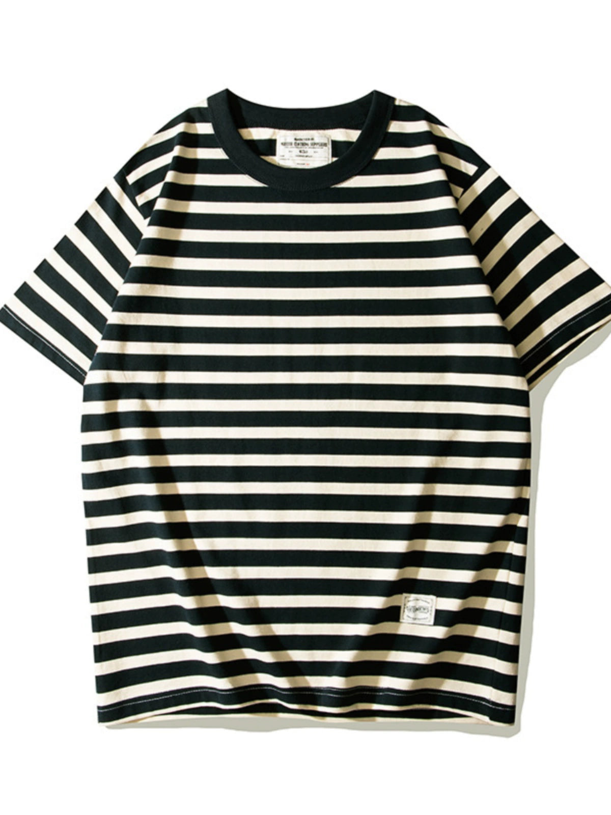 PrintAce Retro Striped Loose Tee