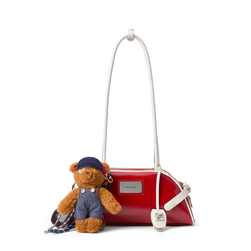 SmoSmos Original Design Bowling Leather Bag