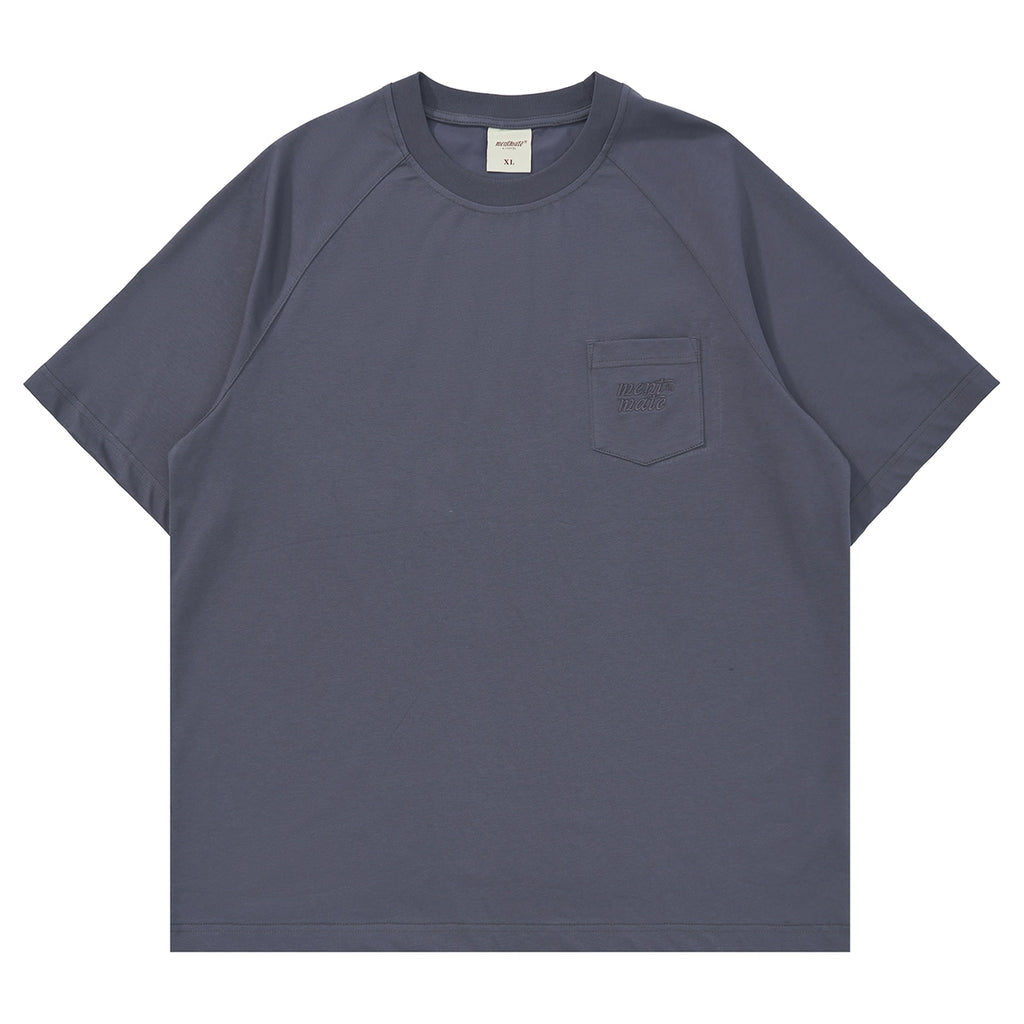 Mentmate Cool Pocket Embroidery Small Crew Neck Sleeve Tee