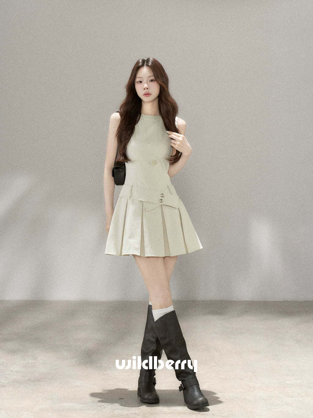 Wildberry Korean Style A-Line Mini Dress