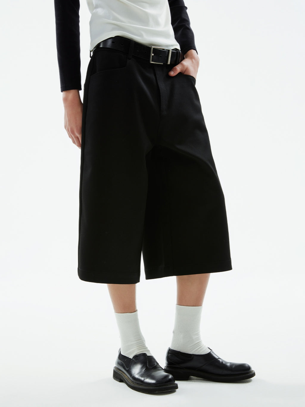 FUNKYFUN Silhouette Casual Composite Trousers Shorts