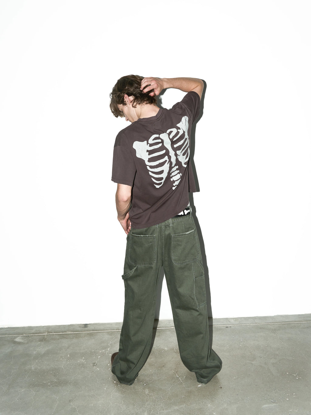 LIBERAFIT Vintage Remake Washed Straight-Leg Carpenter Pants