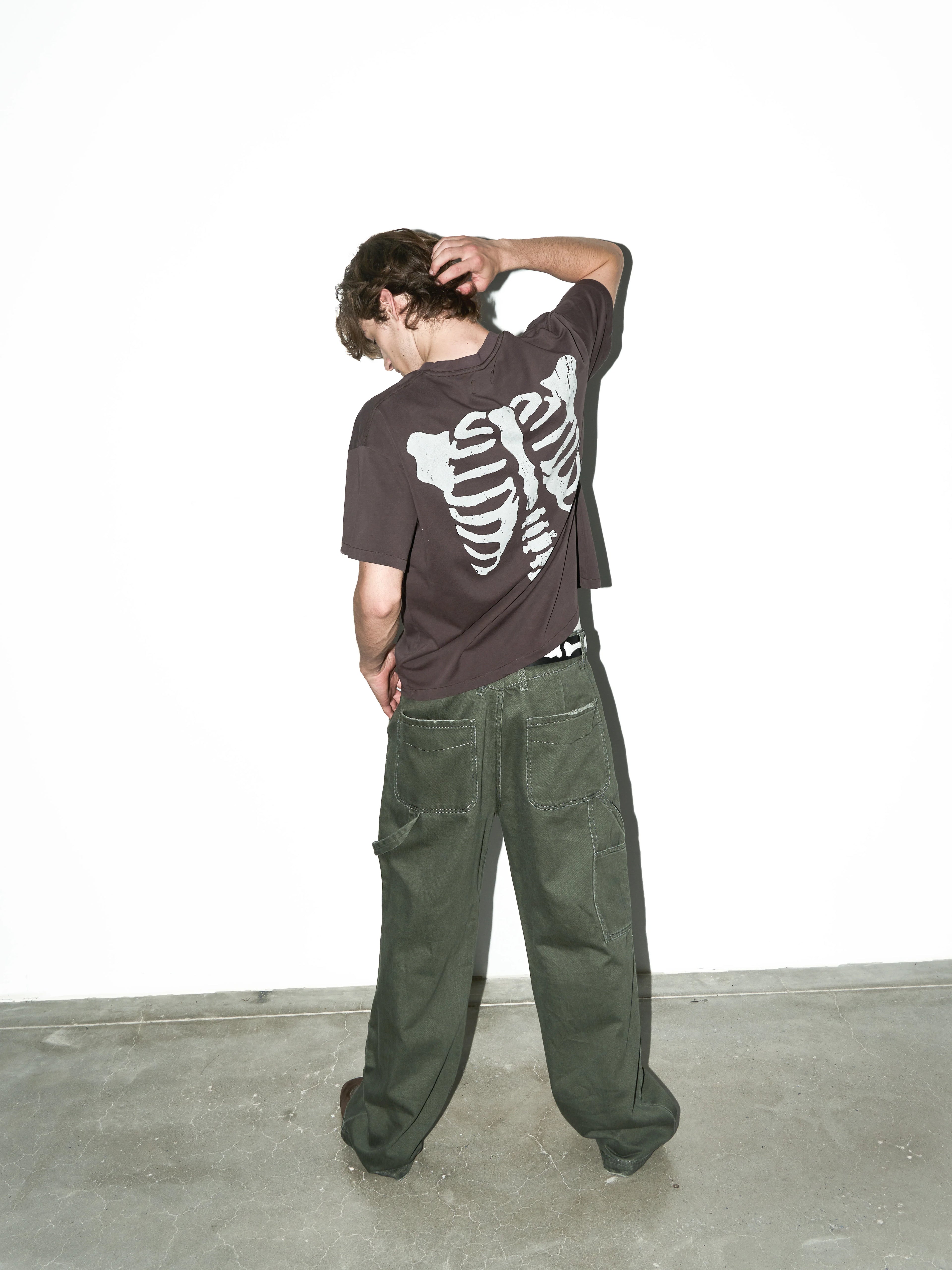 LIBERAFIT Vintage Remake Washed Straight-Leg Carpenter Pants