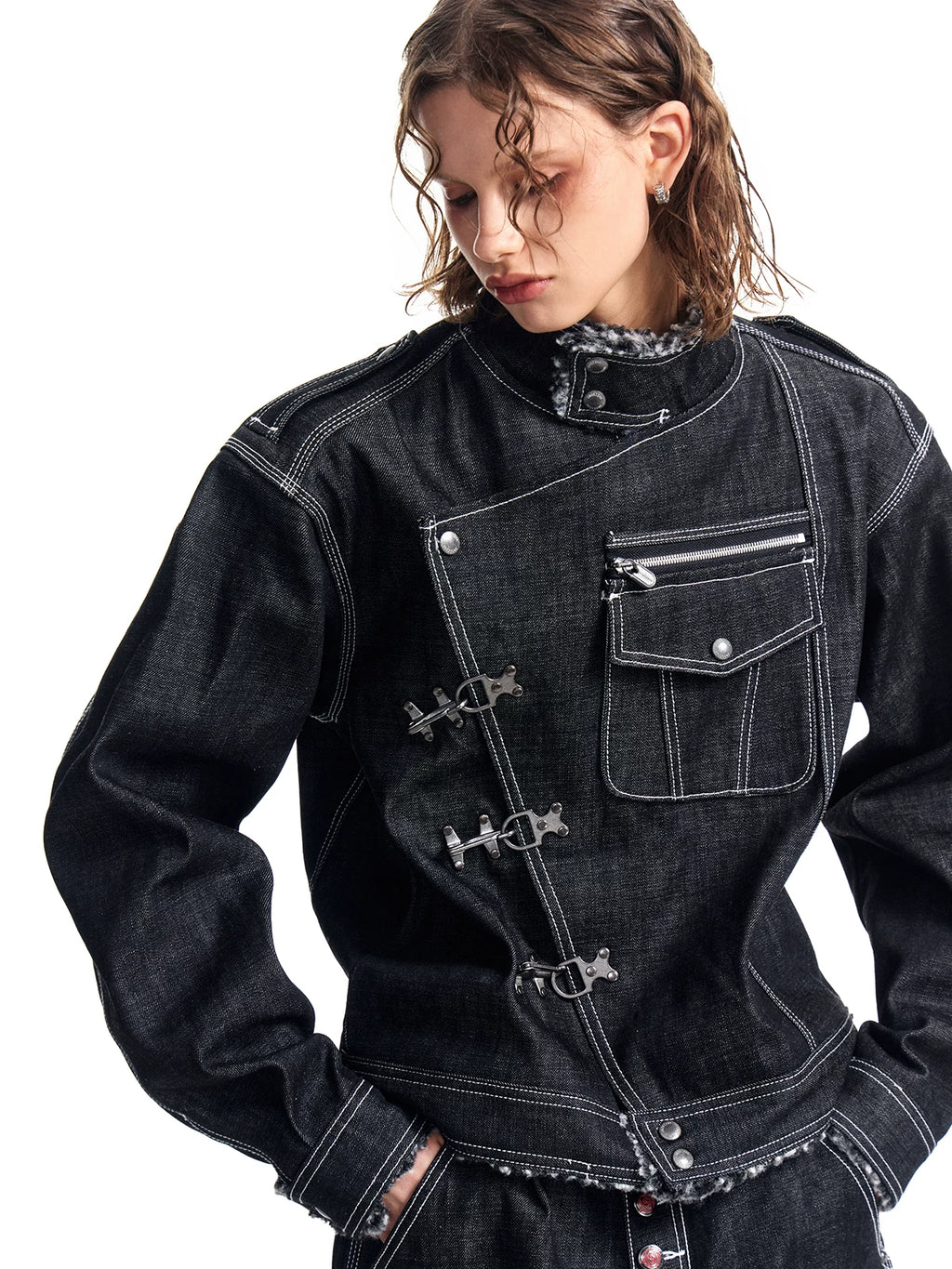 HAS2SONS Black and White Ball 400g Boxy Jacket