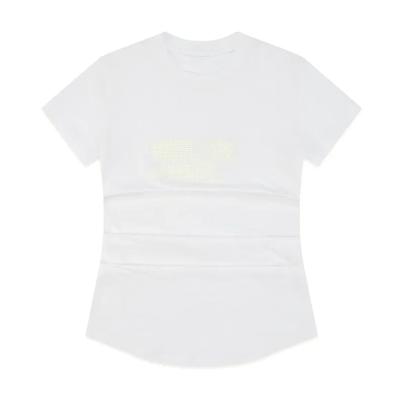 Crying Center Three-Color Gradient Cool-Touch Fitted Tee